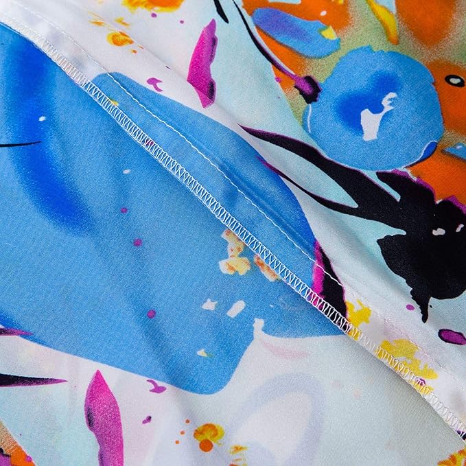SLPBABY Silk Pillowcase for Hair and Skin with Hidden Zipper Print (King, Pattern3)