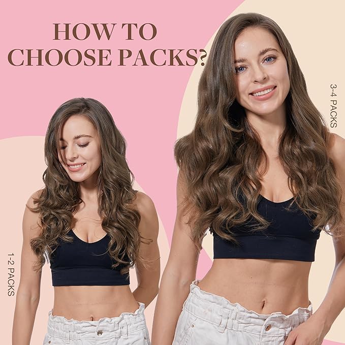 GOO GOO Tape in Hair Extensions Human Hair, 5 Light Ash Brown, 20inch 50g 20pcs, Skin Weft Seamless Invisible, Silky Straight with Thick Ends, Remy Human Hair