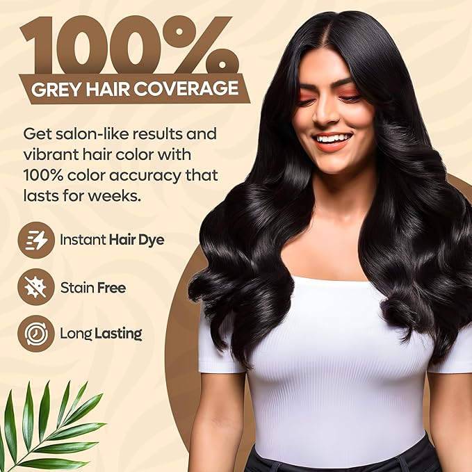 Hair Color Shampoo – 5 in 1 Hair Dye Shampoo for Grey Hair - Instant Hair Dye with 100% Color Accuracy Enriched with Natural Ingredients - Ammonia Free - 500ml (Black)
