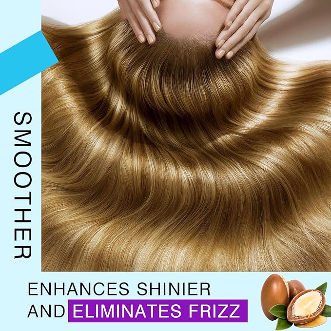 100 Capsules Styling Serum With Keratin, Treatment Oil for Frizzy Hair, Serum With Vitamins A, C, E & B5, Argan Avocado Oil for All Types, Leave-in Conditioner for Women & Men