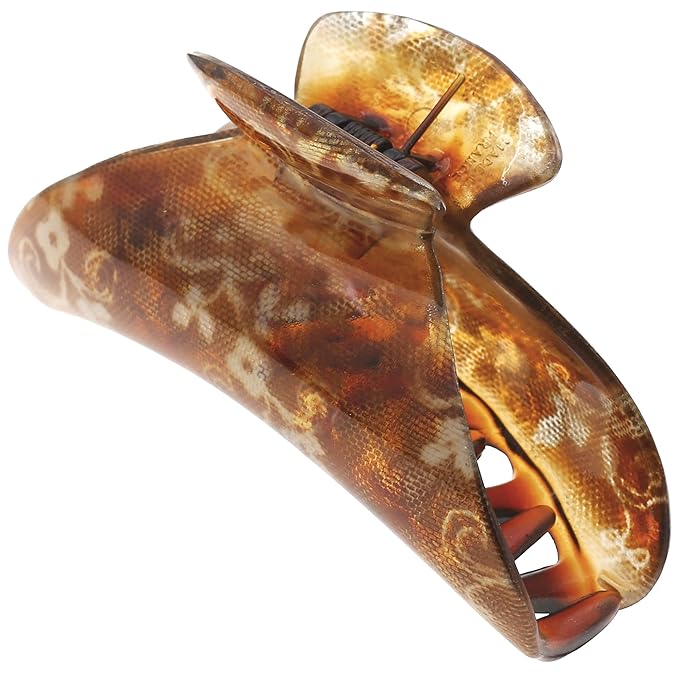 Camila Paris CP3423 French Hair Clip for Women Thick Hair for Long Curly Wavy Hair, Girls Hair Claw Clips Jaw, Durable Styling Big Claw Clip for Thick Hair, Strong Hold No Slip Grip, Made in France