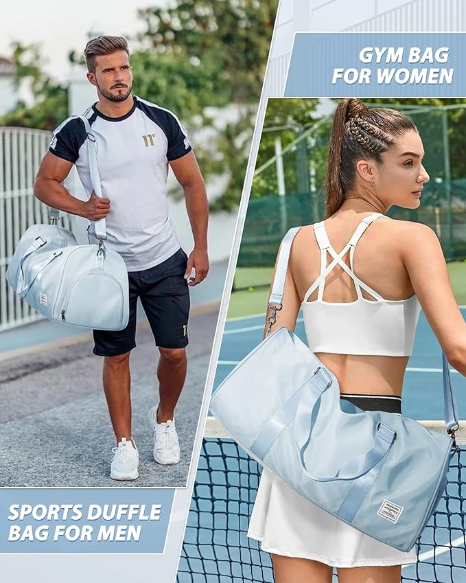 Gym Bag Womens,Travel Duffel Carry on Bag Sport Tote Bag Weekend Overnight Bag