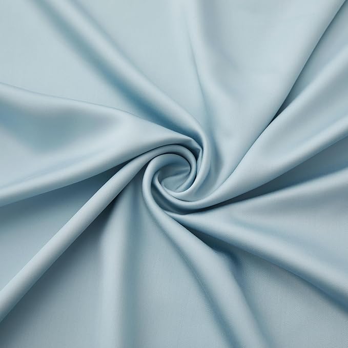 Luxury Bamboo Market | Queen Envelope Pillowcase Set | 100% Viscose Made from Bamboo | Organically Grown | Ultra Soft | Cooling | 2pcs [Spa Blue]