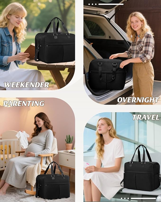 Gym Bag Womens,Travel Duffel Carry on Bag Sport Tote Bag Weekend Overnight Bag