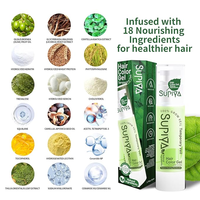 Temporary Hair Color Gel,Black Hair Dye Color Gel Washable Natural Instant Hair Color Wax for DIY Hairstyle for Kids Men Women(Color #1)