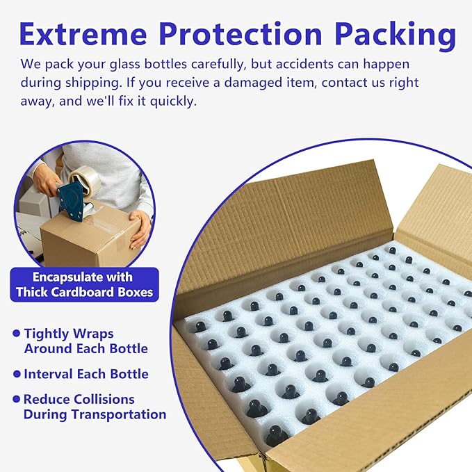KEYWING 60 Pack 1oz Eye Dropper Bottles – 30ml Leakproof Blue Glass Bottles for Essential Oils, Tinctures, Hair Oil, Travel Liquids