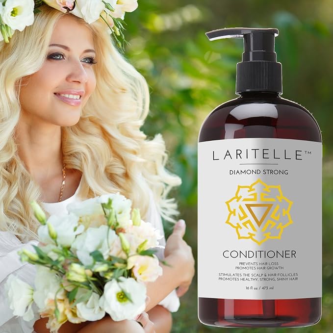 Laritelle Organic Conditioner 16 oz. Rosemary, Ginger, Cedarwood. Promotes Hair Growth, Prevents Hair Loss GF