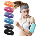 6Pack Sweat Bands Headbands for Women Workout, Women's Fashion Non Slip Headband, Moisture Wicking Sweatband for Sports Running Athletic Yoga