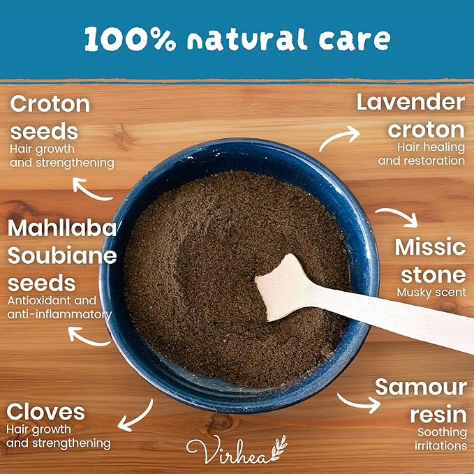 Chebe Powder for Natural & 4C Hair (3.5oz / 100g) – Authentic African Hair Growth Treatment from Chad – Moisturizing & Strengthening Hair Mask – Helps Reduce Breakage & Retain Length