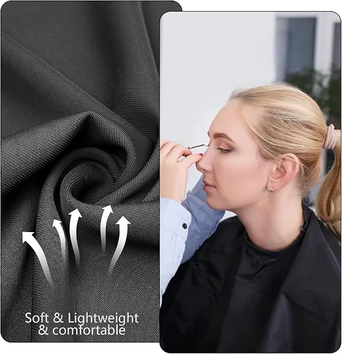 2PCS Hair Color Cape for Women, Waterproof Makeup Dye Cape 34.2”L*28.7”W