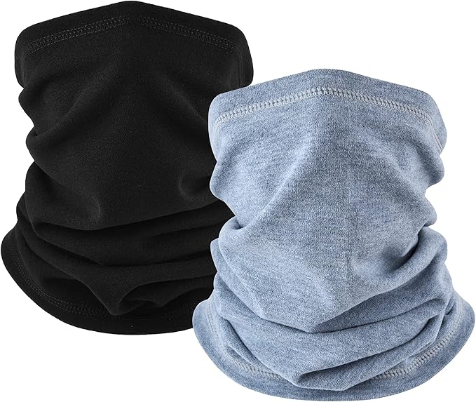 Winter Neck Gaiter Warmer, Soft Fleece Face Mask Scarf for Cold Weather Skiing Cycling Outdoor Sports