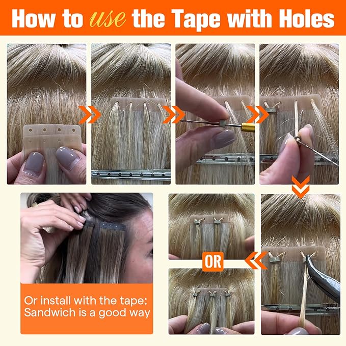 Full Shine Tape in Hair Extensions Human Hair Ombre Hair Extensions Color 4 Medium Brown to 24 Blonde and 4 Medium Brown 24Inch Tape in Extensions 50G Seamless Straight 20PCS Party for Thin Hair