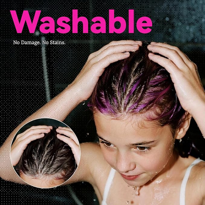 Temporary Hair Chalk for Girls & Boys, Washable Hair Crayon for Parties, Cosplay, Festivals & Daily Fun, Great Gifts for Teenage, 10 Colors