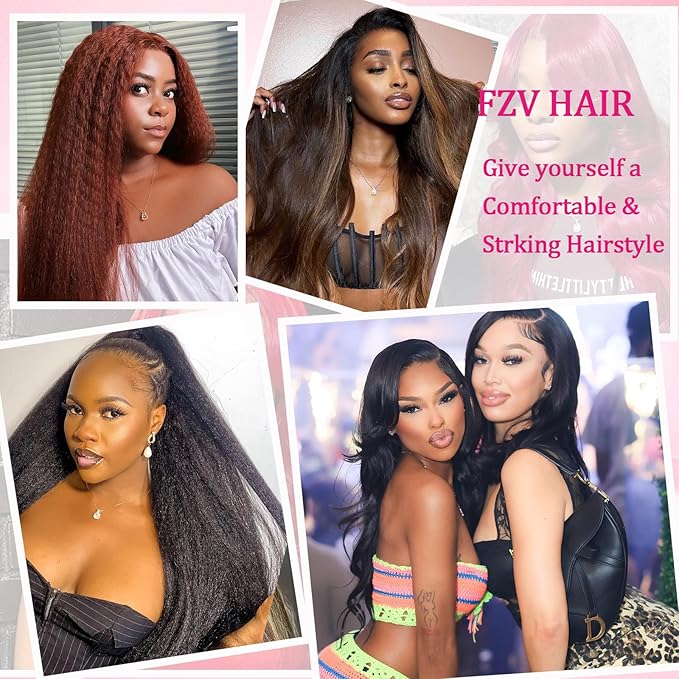 16inch 110g Clip in Hair Extensions Real Human Hair Copper Kinky Straight Clip Ins Seamless Natural and Soft Hair Clip on Hair Extensions for Women Thick End 8pcs 18Cips/pack