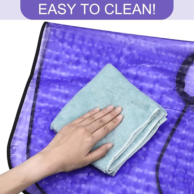 Zhanmai 4 Pieces Hair Color Shampoo Cape for Salons Waterproof Hair Washing Capes Makeup Beauty Salon Apron for Barber (Purple)