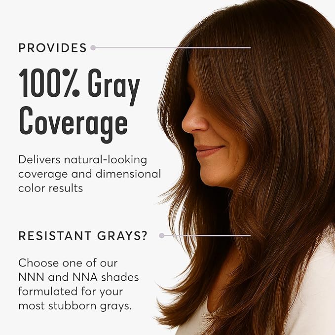 Madison Reed Radiant Hair Color Kit - 7.5NNA Light Neutral Brown (Umbria Brown), 100% Gray Hair Coverage Permanent Hair Dye for Resistant Grays | PPD-Free & Ammonia-Free, 2 Pack