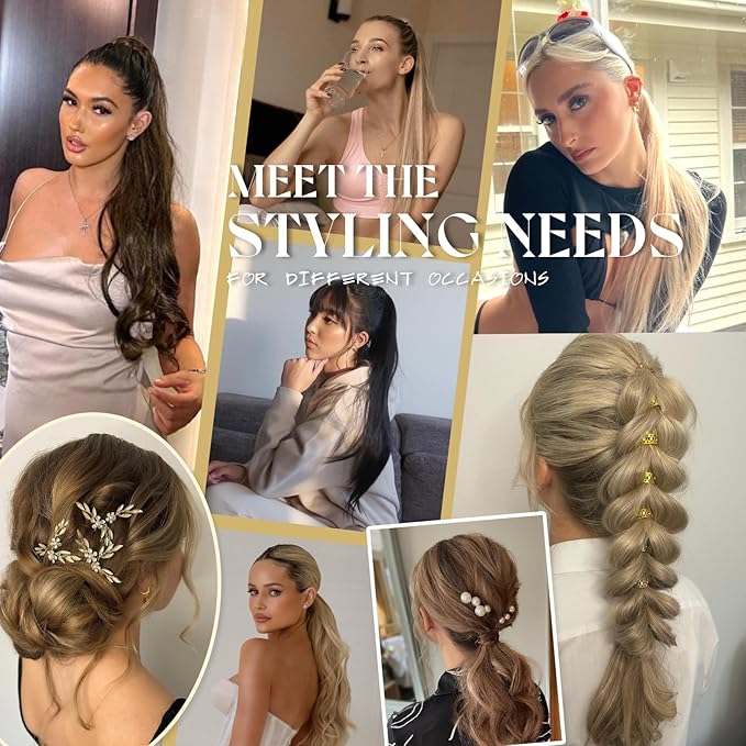 Ve Sunny Hair Extensions Ponytail Real Human Hair Wrap Around Clip in Ponytail Hair Extensions Straight Extensions Human Hair for Women Dark Brown Balayage Chestnut Brown 18inch 80G