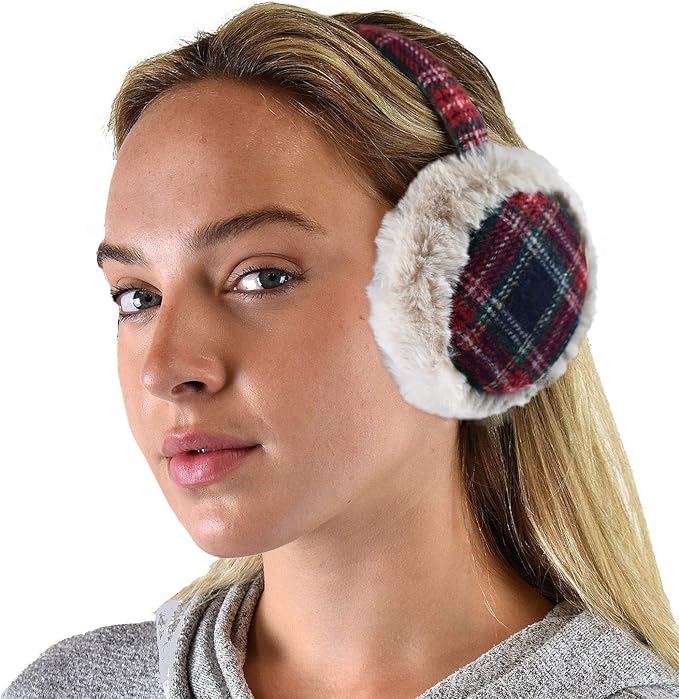C.C Soft Winter Warm Adjustable Headband Ear Warmer Earmuffs