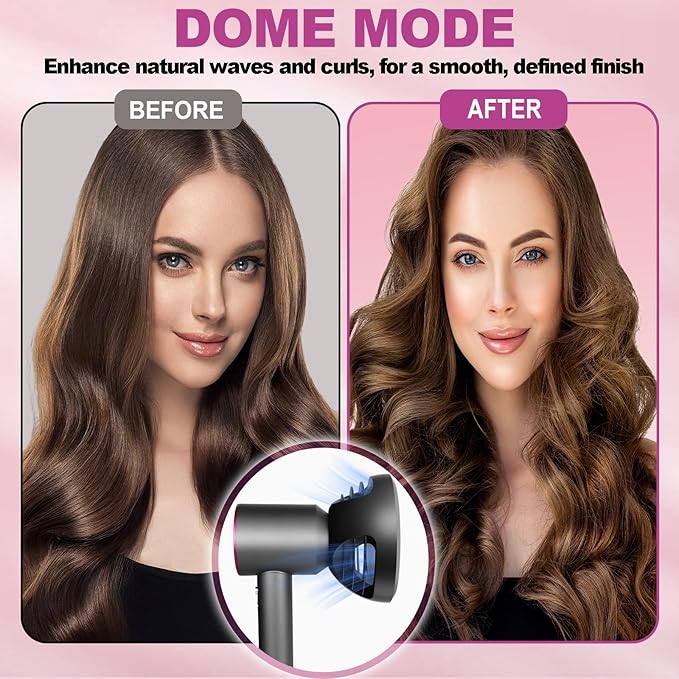 New Wave+Curl Diffuser Nozzle for Dyson Supersonic Hair Dryer HD01 HD02 HD03 HD04 HD08 HD15 HD16 Accessories, Attachemnt Parts No 973924-01, One Tool Two Mode for Wavy Curly or Coily Hair