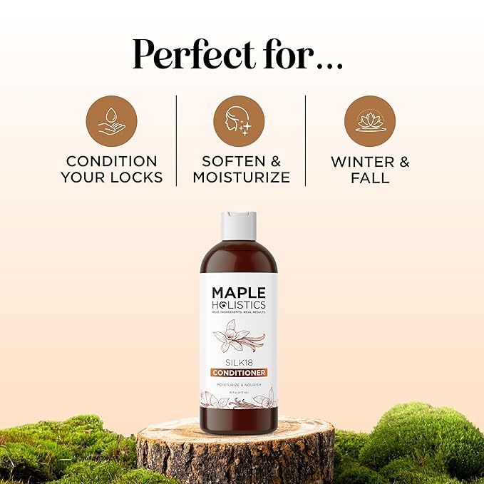 Silk Protein Conditioner for Damaged Hair - Ultra Moisturizing Conditioner for Dry Hair with Deeply Nourishing Shea Butter Argan Oil Green Tea & Aloe - Helps Define Curls & Control Frizz (16 Fl Oz)