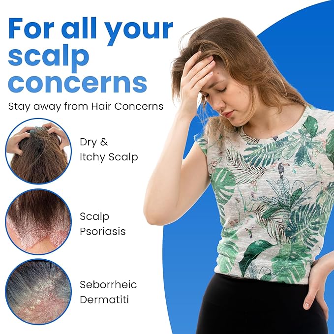 Dermasolve Psoriasis, Seborrheic Dermatitis & Dandruff Shampoo plus Conditioner. Naturally Heals Itchy Flakey Inflamed Skin and Provides Soothing Moisturizing Relief. (8.0 oz)