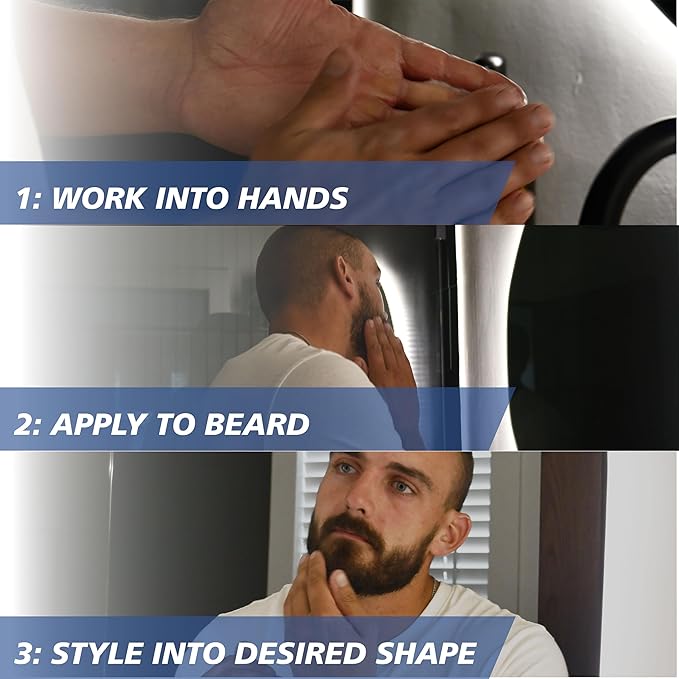 Wahl Beard Balm for Men - Shapes and Styles Facial Hair – Leave in Conditioner for a Light Hold for All-Day Control – With Shea Butter, Aloe, Mango Seed Butter & Candelilla Wax - Model 3028690