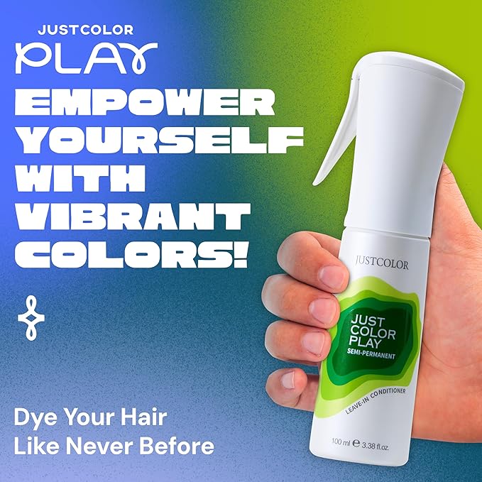 Just Color Semi Permanent Spray Dye | Customizable Shades | Ready in 10 Minutes | No Mess - Sprayable Hair Color | Leave in Conditioner | Lavender Haze Hair Dye Spray | Lasts 8-12 Washes | Pack of 2