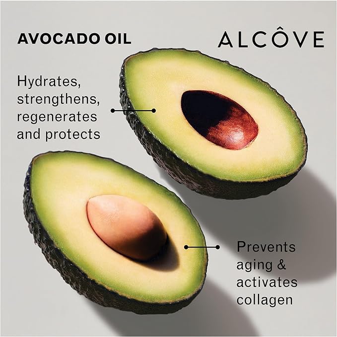 Alcôve - Restructuring Mask - Revitalizes & Offers Manageability - Deep Conditioning Hair Mask Made with Avocado & Moringa Oils - Hydrate, Repair, and Fortify Damaged Hair - Color-Safe - Vegan - 8.5oz
