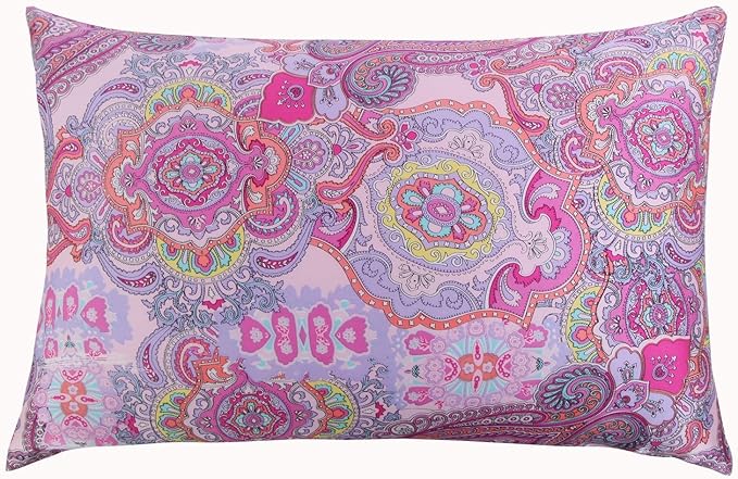 SLPBABY Silk Pillowcase for Hair and Skin with Hidden Zipper Print (Queen, Pattern8)