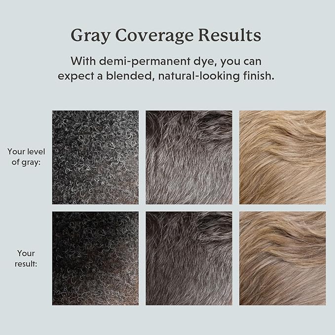 Hair & Beard Color for Blending Grays 2 pack - Dark Blonde - Ammonia-Free Complete Men’s At-home Beard & Hair Dye Kit, Professional-grade Demi-Permanent Hair Color (7.0)