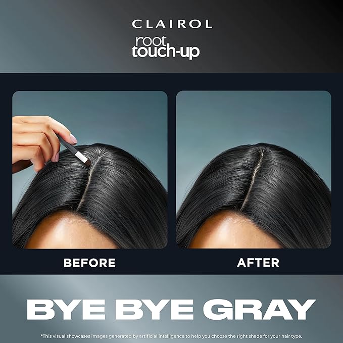 Clairol Root Touch-Up Temporary Concealing Powder, Dark Brown Hair Color, Pack of 3