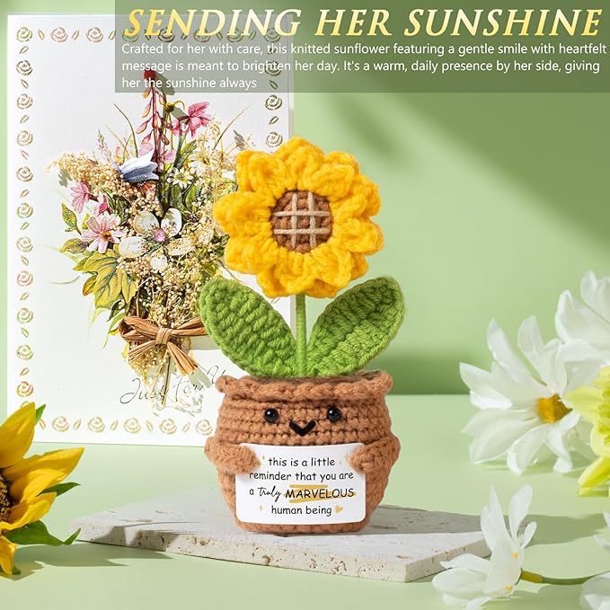 Birthday Gifts for Women Self Care Get Well Soon Gift Baskets, Spa Care Package Thinking of You Gift Set, Sympathy Inspirational Christmas Sunflower Gifts for Women Mom Her Best Friends Sister Wife
