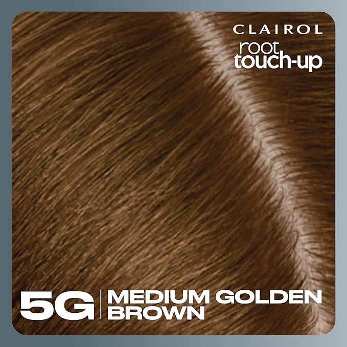 Clairol Root Touch-Up by Nice'n Easy Permanent Hair Dye, 5G Medium Golden Brown Hair Color, Pack of 1