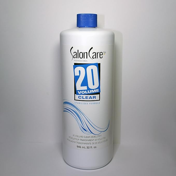 Salon Care 20 Volume Clear Developer, Superior Gray Coverage, Stabilized Formula for Consistent, Predictable Results, 32 Ounce