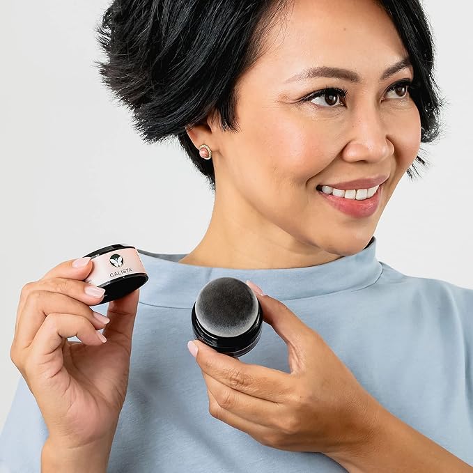 CALISTA Root Touch-Up | Temporary Gray Concealer | Cover Thinning Hair | Water & Sweat Resistant| All Hair Types | 0.35 oz.