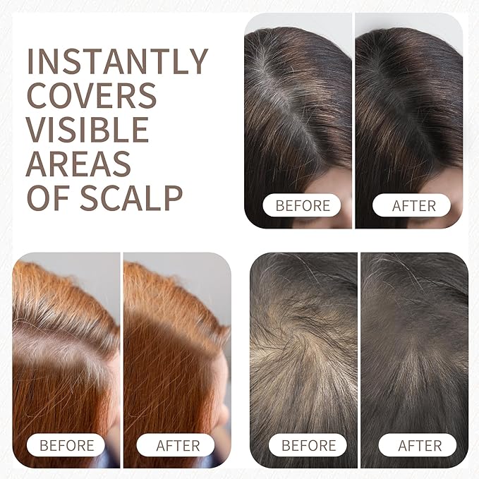 Maycheer Hairline Powder for Women - Hair Rich Shading Powder, 30 Colors Magic Root Cover Up (Dark Purple 15)