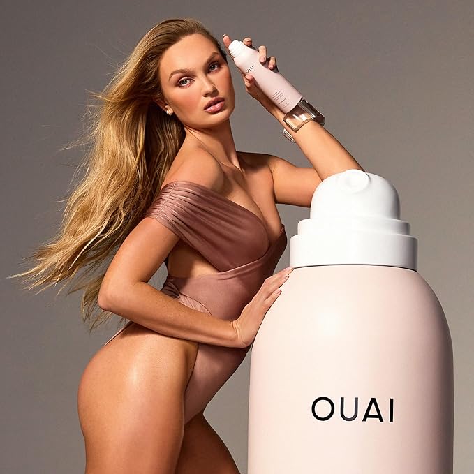 OUAI Super Travel Size Dry Shampoo - Volumizing Dry Shampoo - Absorbs Oil, Dirt & Sweat - Blends Seamlessly into Hair with Zero Residue & Enriched with a Long-Lasting Scent - Melrose Place (2 oz)