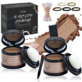 2 Pack Hairline Powder for Women and Men, Used to Root Touch Up Hair Color, Thinning and Gray Hair Coverage and Bald Spots Coverage, Brown