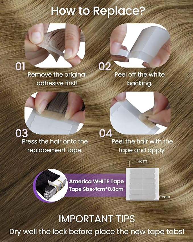 LaaVoo Tape in Hair Extensions Balayage 100g Hair Extensions Tape in Brown Human Hair Tape in Extensions Light Brown to Light Golden Blonde Hair 16inch 40pcs