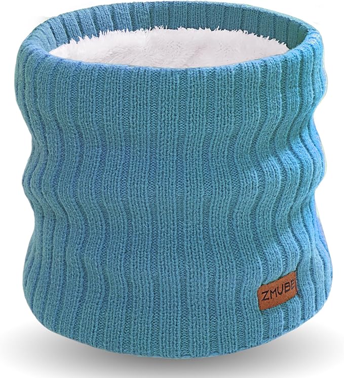 Neck Warmer Gaiter, Winter Fleece Lined Face Mask Scarf for Men Women, Thick Warm Cold Weather Running Ski Neck Cover