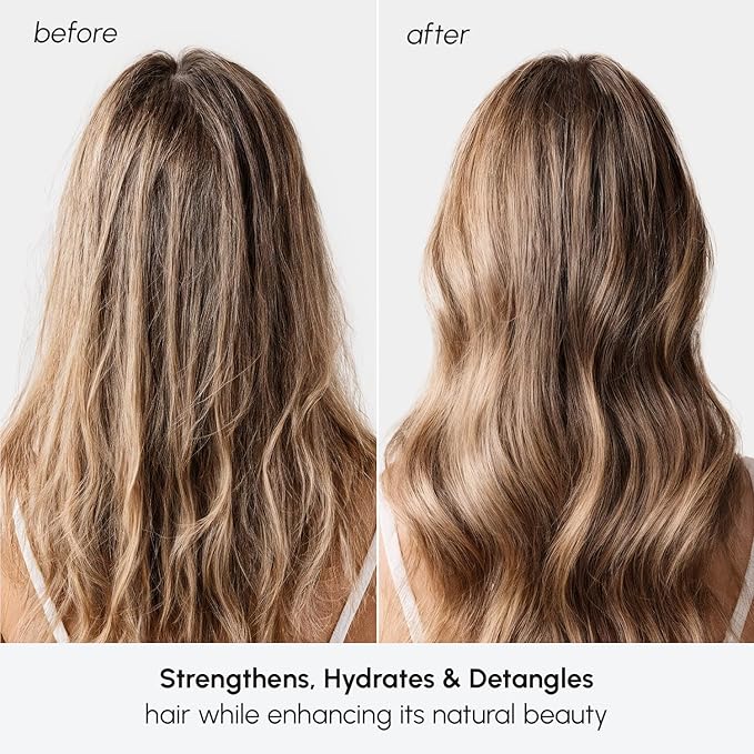 MAREE Leave In Conditioner for Dry Damaged Hair - Leave In Conditioner for Curly Hair Care - Color Treated Hair Moisturizer for Women & Men with Keratin & Argan Oil - Acondicionador Para Cabello