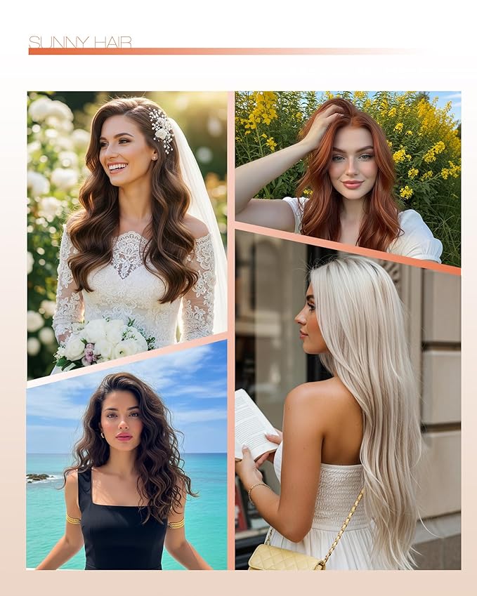 Sunny Hair Brown Tape in Hair Extensions Human Hair 18 inch Remy Hair Extensions Tape in Thick End Tape ins Human Hair Extensions 40Pcs 100g
