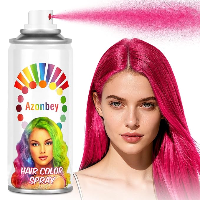 Halloween Hair Spray,Temporary Hair Color Spray for Women Kids Men,Washable Hairspray,Colored Hair Spray,Color Hairspray for Halloween,Party,Cosplay,Christmas Day (01#Pink)