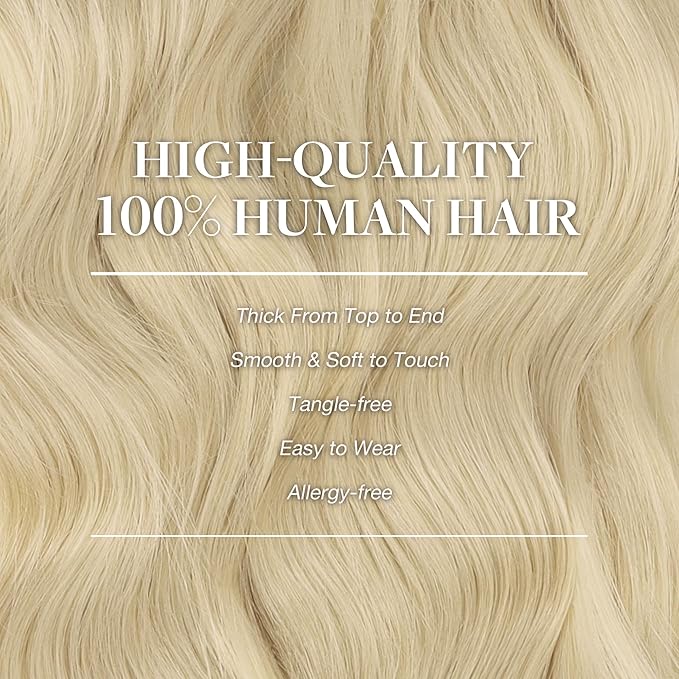GOO GOO Clip in Hair Extensions Real Human Hair, Remy Human Hair Extensions Clip ins for Women, Natural Human Hair, 14inch 120g 7Pcs, #R7/60F