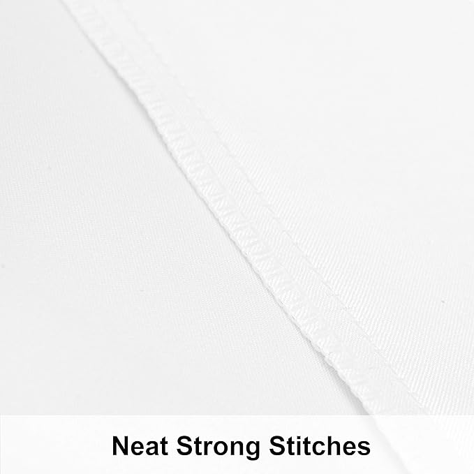 NTBAY 2 Pack Satin Standard Pillowcases for Hair and Skin, Luxurious and Silky Pillow Cases with Envelope Closure, 20x26 Inches, White
