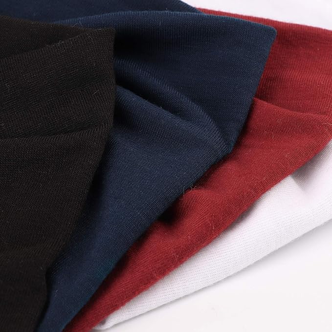 DRESHOW 4 Pack Turban Headbands for Women Wide Vintage Head Wraps Knotted Cute Hair Band Accessories