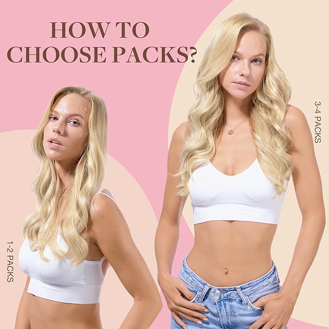 GOO GOO Tape in Hair Extensions Human Hair, 18ET90A Natural Blonde Balayage, 10inch 60g 40pcs, Skin Weft Seamless Invisible, Silky Straight with Thick Ends, Remy Human Hair