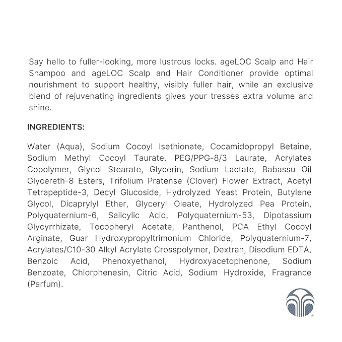 Nu Skin ageLOC Scalp & Hair Conditioner - Nourishing Conditioner for Strong, Silky Hair | Antioxidant, Protein Blend, Vitamin E, BCA Technology | Scalp-to-Root Strength(175 ml)