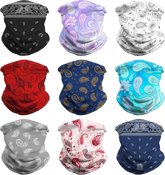 Neck Gaiter Face Cover - Sun Protection Mask Balaclava for Men and Women