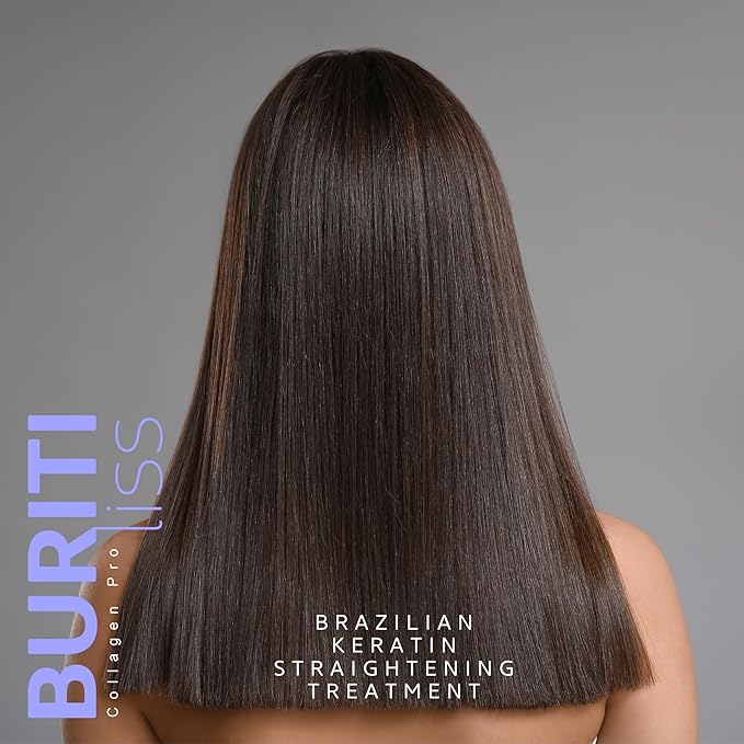 Brazilian Keratin Straightening Treatment KIT 2fl.oz Buriti Liss Collagen Pro For all hair types